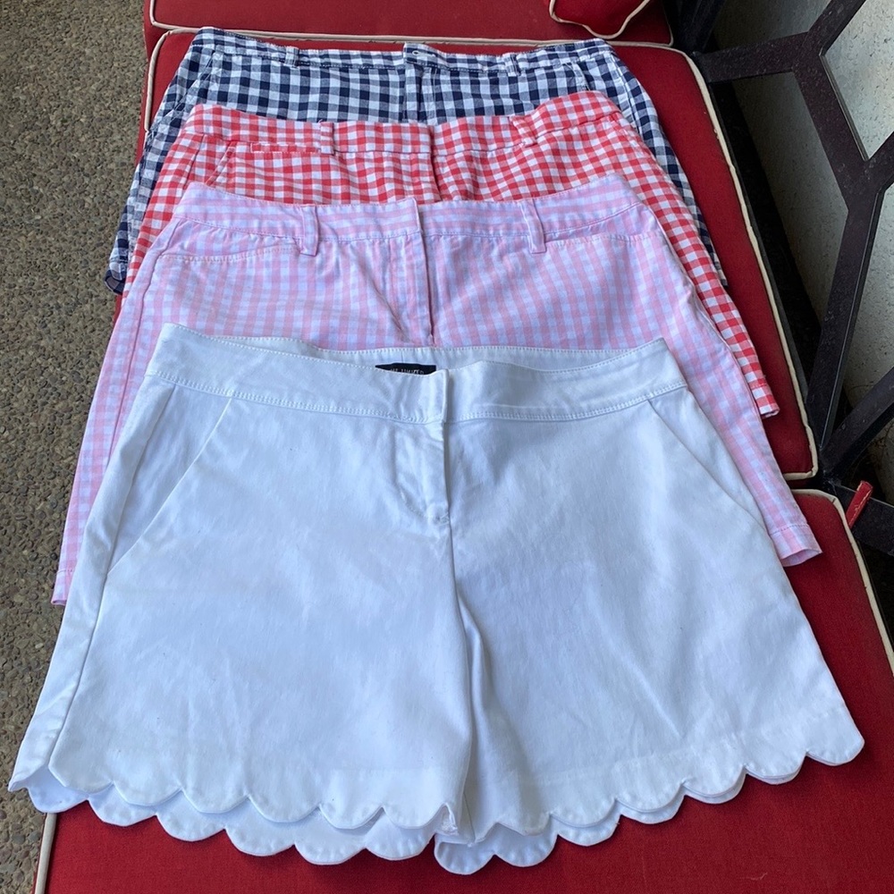 Gingham & White Bermuda Shorts - All 4 Pairs - Picture 15 of 15